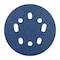 Norton Abrasives 5 in Dia, 8 Hole, Zirconia Alumina, 40 Grit, Coated Type 7660768330 - alternate 1